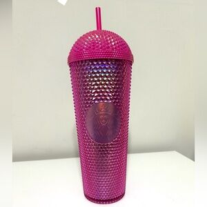 Starbucks Pink Bling Studded Dome‎ Frappuccino Tumbler